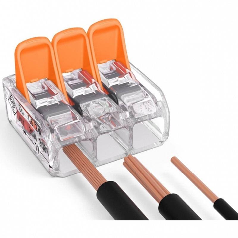 Conector Slim Myf 3x6mm2 Wago 221 613