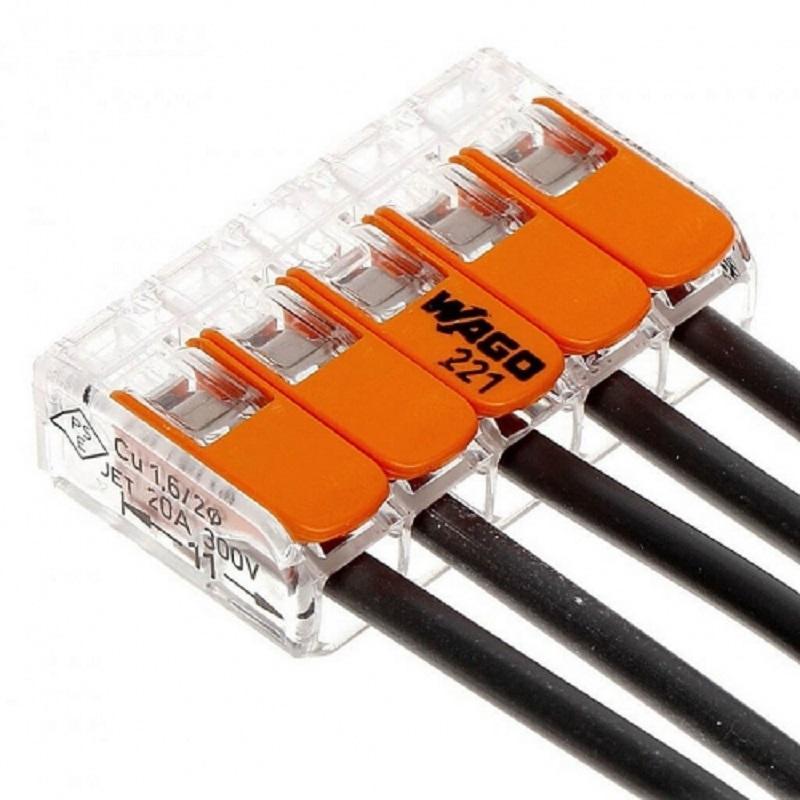 Conector Slim Myf 5x4mm2 Wago 221 415