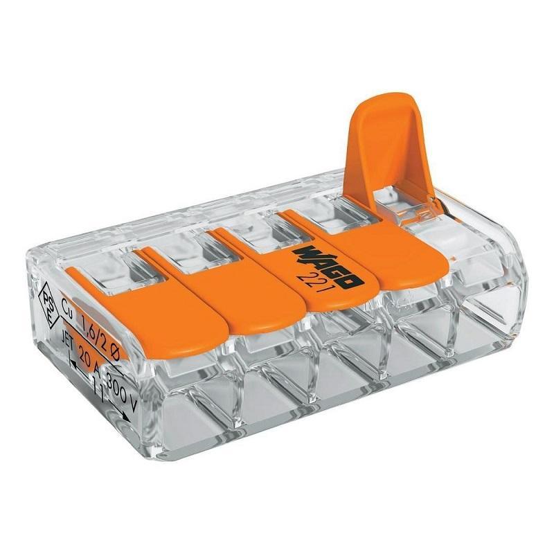 Conector Slim Myf 5x6mm2 Wago 221 615