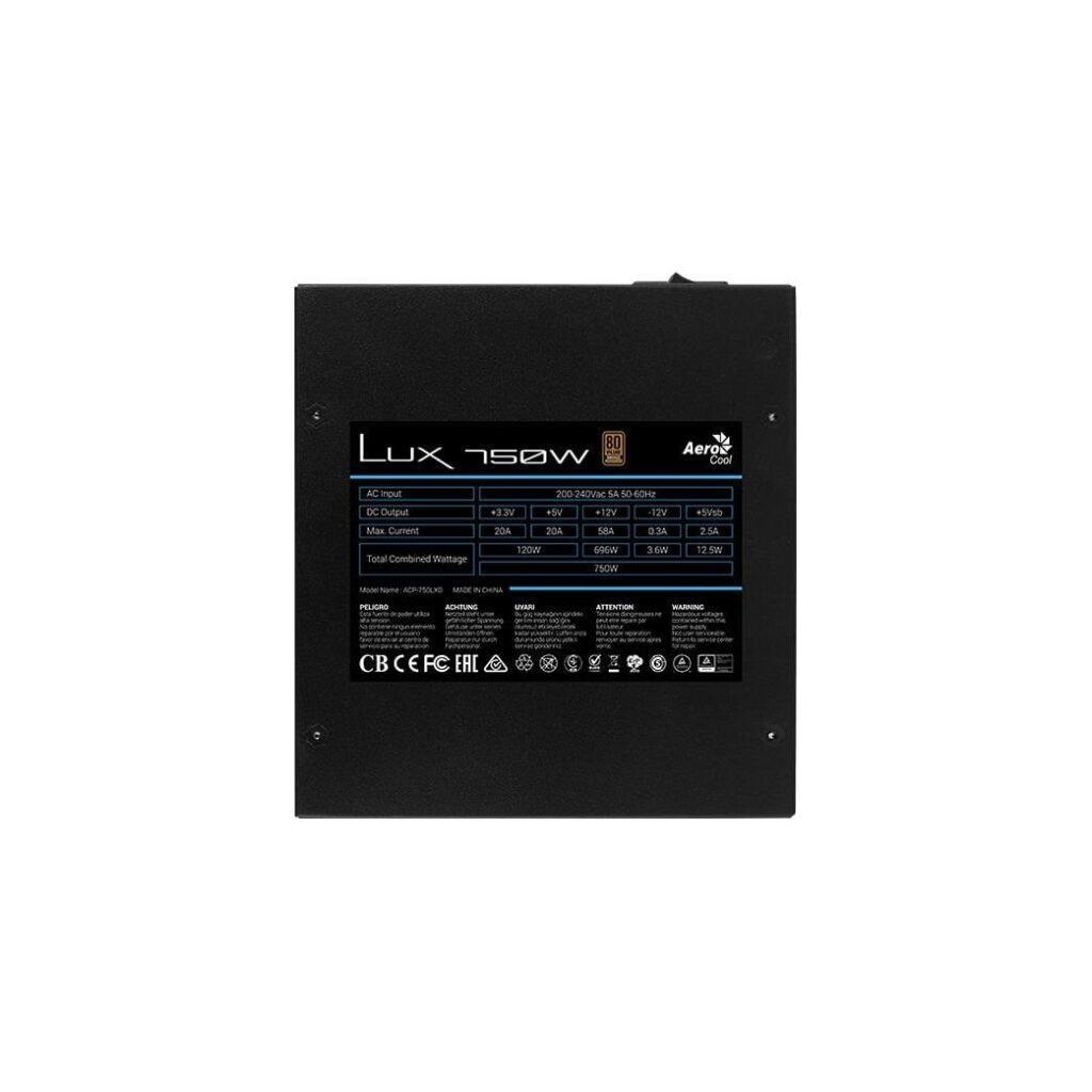 Sursa Pc Atx Aerocool Lux 750w Ventilator 120mm Lux 750w