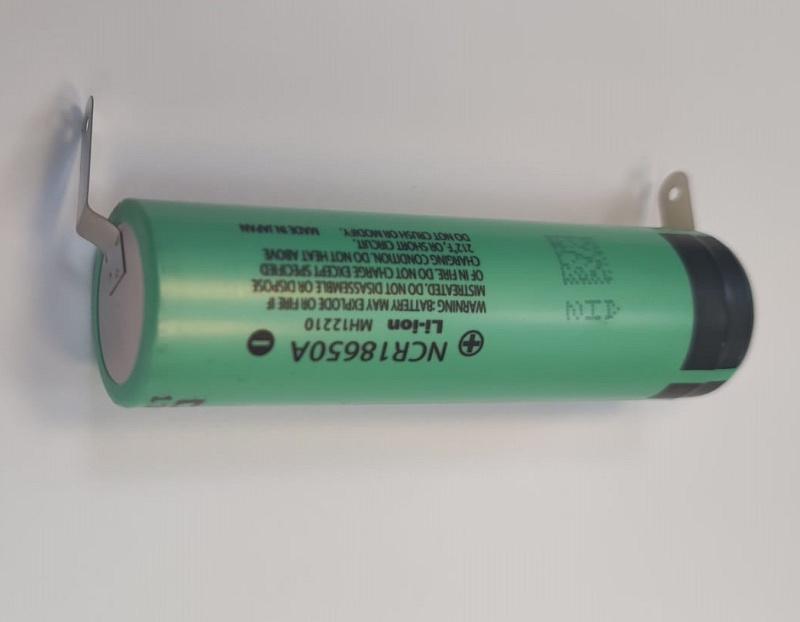 Acumulator Li Ion Panasonic 18650 36v 3100ma 59a Plat Cu Lamele Terminale Ncr18650a