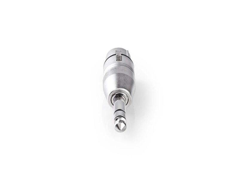 Adaptor Audio Stereo Jack Tata 635 Mm Xlr Mama 3 Pini Metal Nedis Cagp15941me