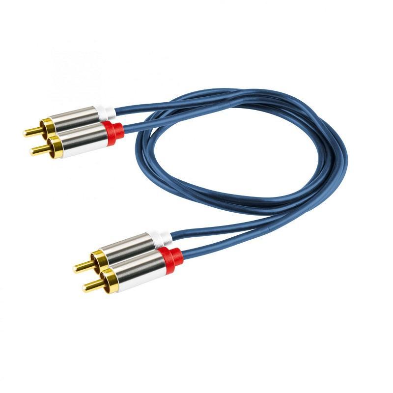 Cablu Audio Hifi Stereo 2x Rca 2x Rca 1m Dublu Ecranat Home