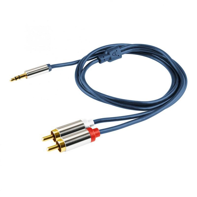 Cablu Audio Hifi Stereo Jack 35 Mm 2x Rca 4m Dublu Ecranat Home