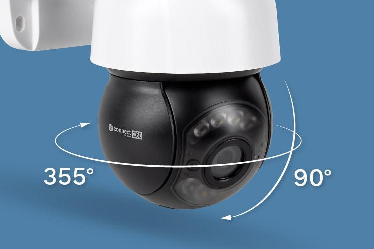 Camera Wifi Connect C60 Tuya 5 Mpx 2560x1920px Ip66 Krugermatz