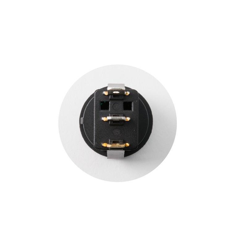 Comutator Basculant 1 Circuit 2 Pozitii 12v Cu Bec Rosu Incastrare 20mm Home