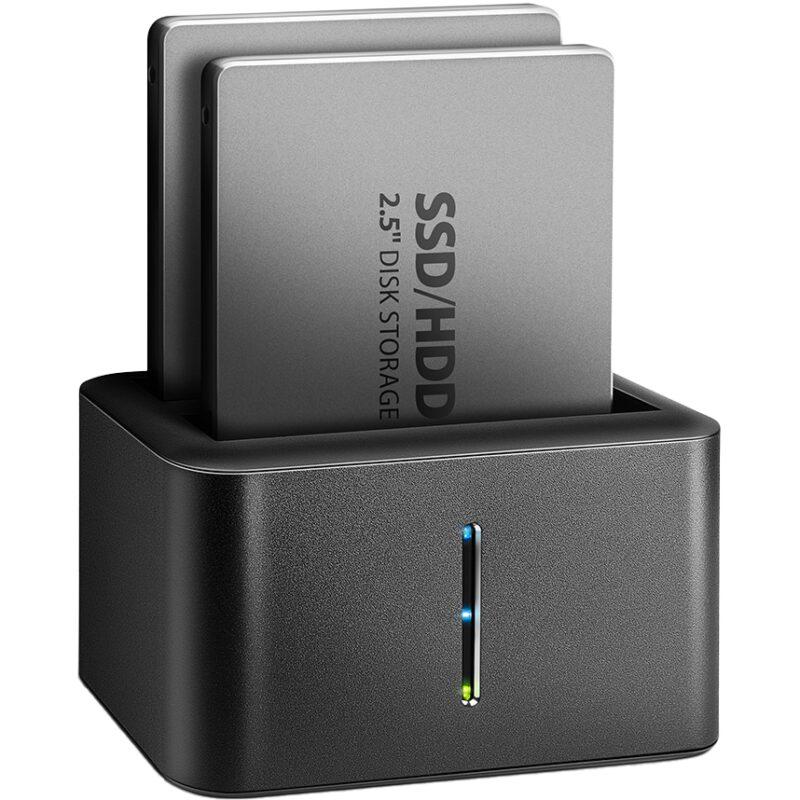 Docking station/clonare AXAGON ADSA-D25 CLONE MINI SuperSpeed USB3.2 5Gbps 2.5" DUAL HDD SSD 6G