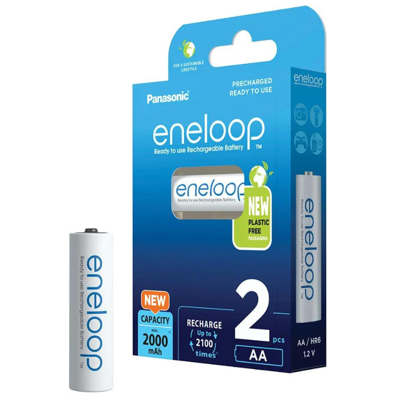 Eneloop Set Acumulatori Ni Mh Aa R6 2000ma 2100 Cicluri 2buc Bk 3mcde 2be 5410853064176