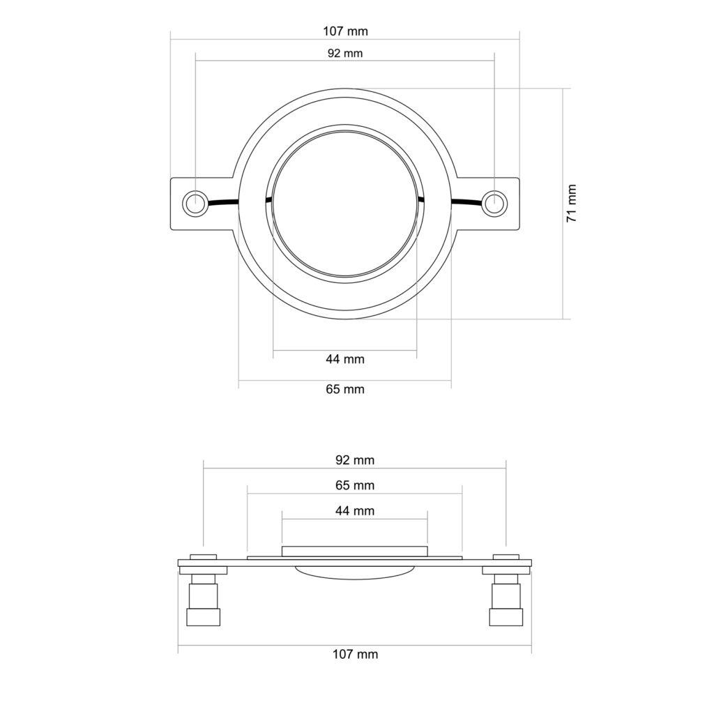Membrana De Rezerva Pentru Tweeter Inalte Cod33354 1buc Mnc 33364