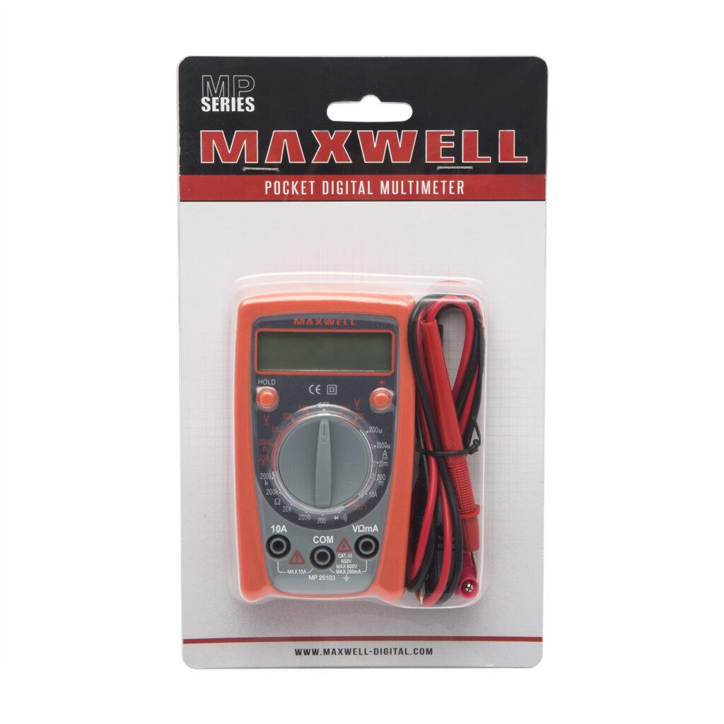 Multimetru Digital Compact Maxwell 25103