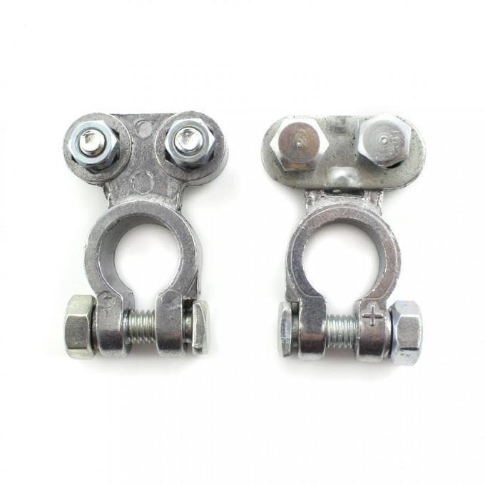 Set 2 Borne Baterie Auto Pozitiv Negativ Aluminiu Carguard