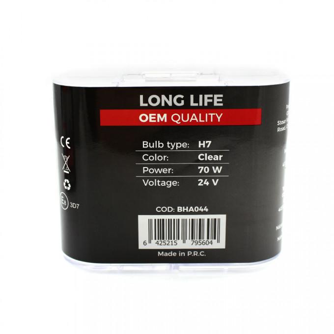 Set De 2 Becuri Halogen 24v H7 70w 50 Intensitate Long Life Carguard