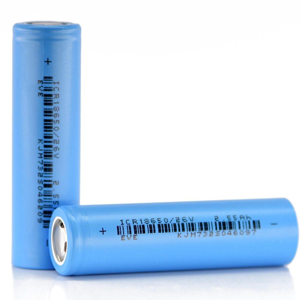 Eve Icr18650/26v 3.6v 2550mah 7.5a