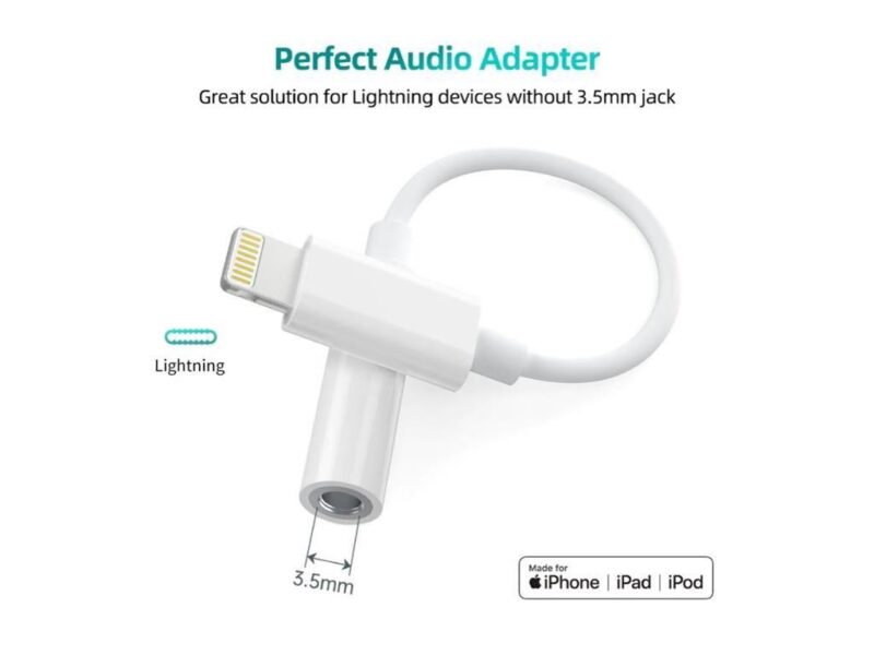 Adaptor Apple Lightning Tata Jack 35 Mm Mama Alb Aux005 Choetech