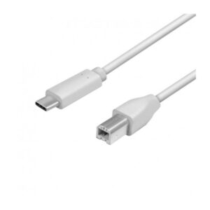 Cablu USB 2.0 B mufa - USB C mufa 2m gri LOGILINK CU0161