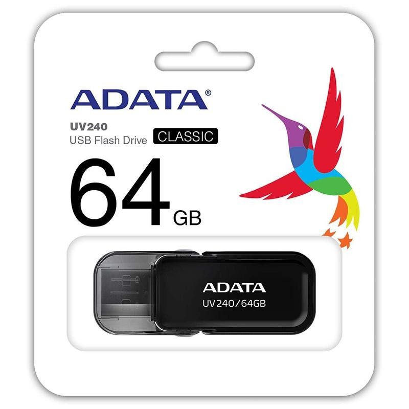Flash Drive USB 2.0 64GB UV240 ADATA AUV240-64G-RBK