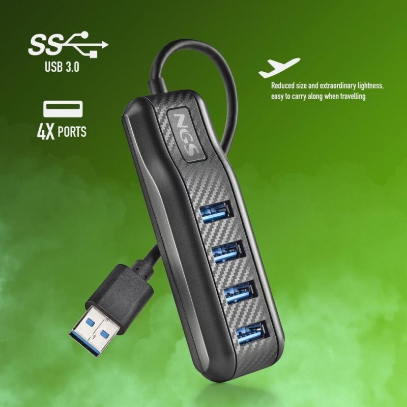 Hub Usb 30 Ngs Port 30 4 Porturi Negru