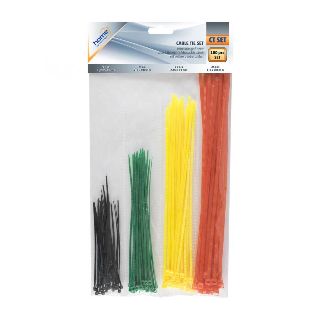 Set Coliere Cablu Color 100buc Home