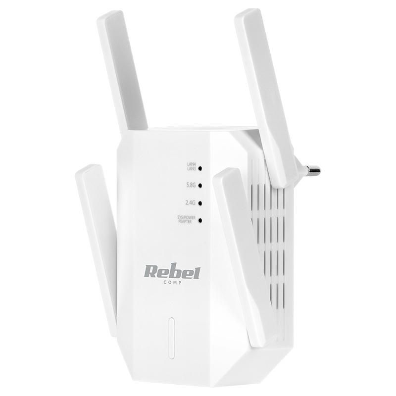 Amplificator de semnal range extender repeater 2.4-5GHz REBEL KOM1031 1 Amplificator De Semnal Range Extender Repeater 24 5ghz Rebel Kom1031