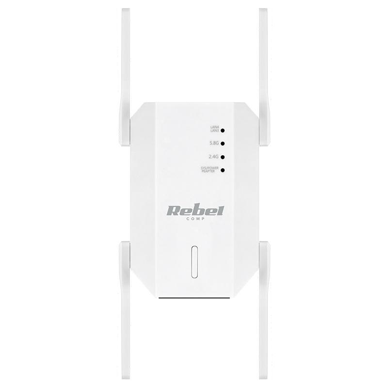 Amplificator de semnal range extender repeater 2.4-5GHz REBEL KOM1031 4 Amplificator De Semnal Range Extender Repeater 24 5ghz Rebel Kom1031