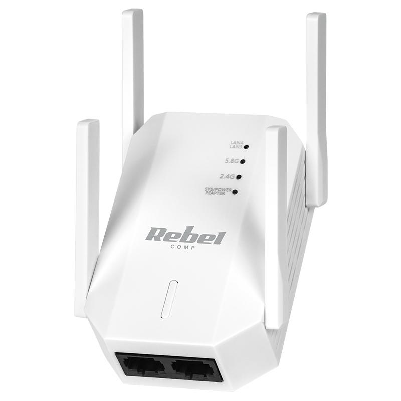 Amplificator de semnal range extender repeater 2.4-5GHz REBEL KOM1031 Amplificator de semnal range extender repeater 2.4-5GHz REBEL KOM1031