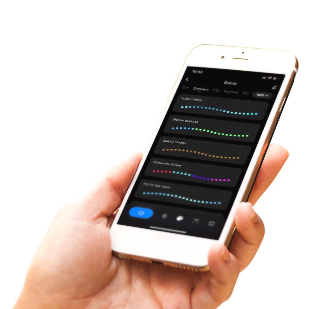 Banda Led Inteligenta Rgb Smd 30led Uri M 2x5m Pachet Phenom