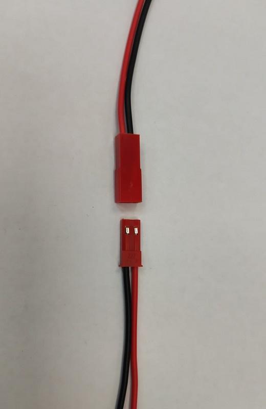 Cablu Cu Mufa 2 Pini Tata Mama Mic Rosu Jst 2b