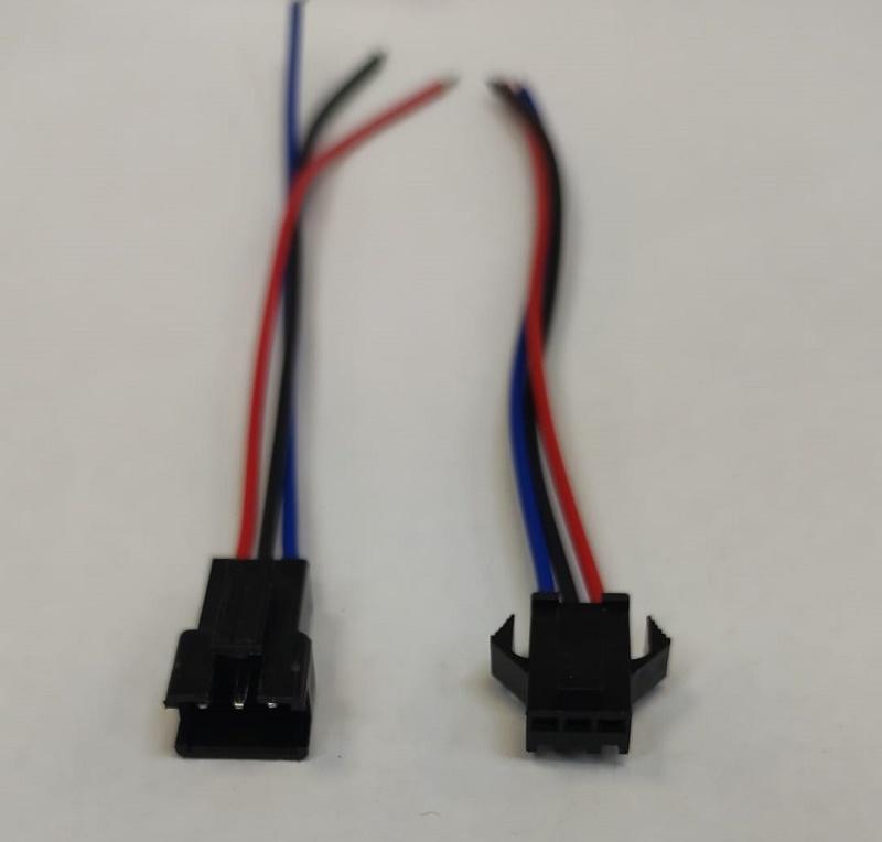 Cablu Cu Mufa 3 Pini Tata Mama Mic Negru Jst Sm 2b