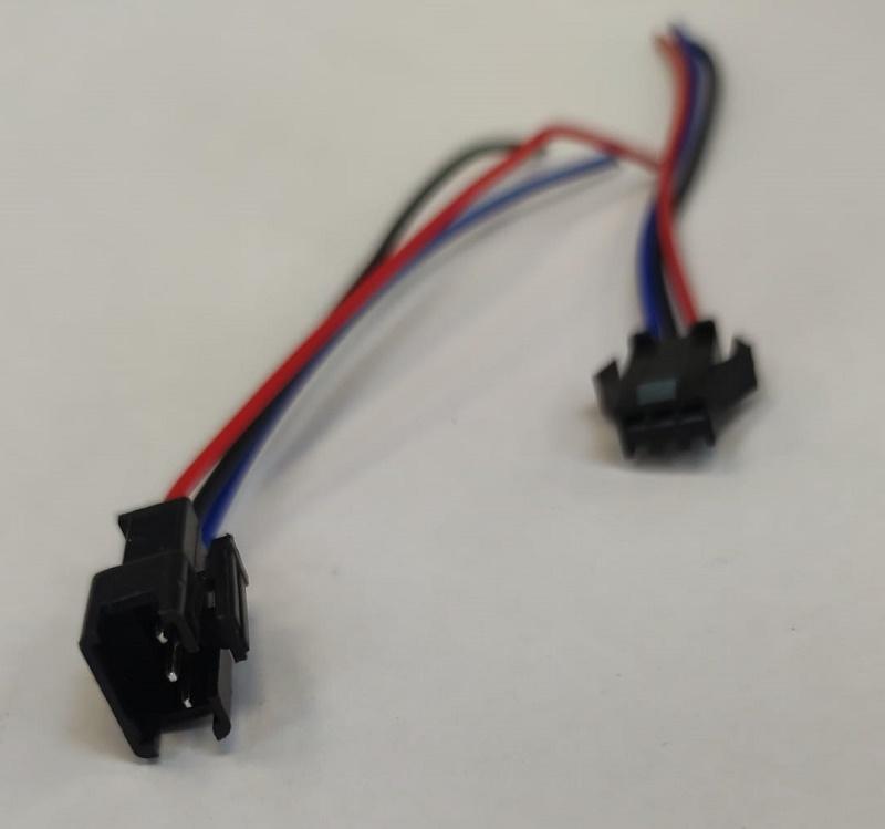 Cablu Cu Mufa 3 Pini Tata Mama Mic Negru Jst Sm 2b