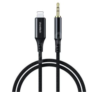 Cablu lightning Apple - Jack 3.5 mm 1m Choetech negru AUX007