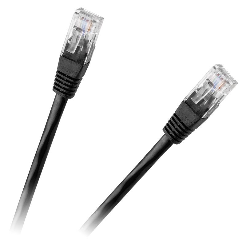 Cablu patchord UTP Cat6 0.25m negru RB-6013-0.25 Rebel