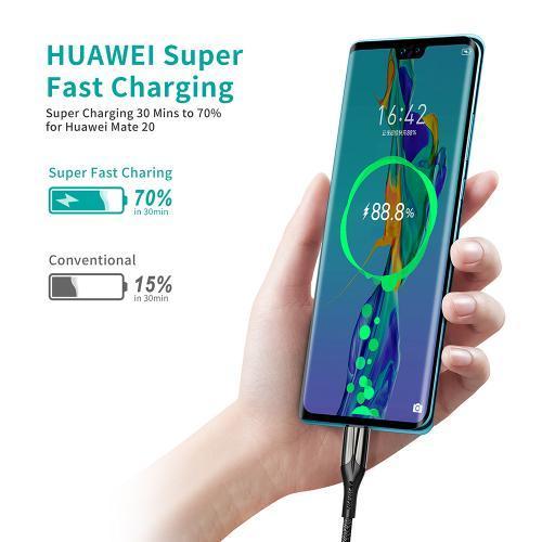 Cablu Usb A Usb Type C 5a 25w 12m Negru Choetech Ac0013 Bk