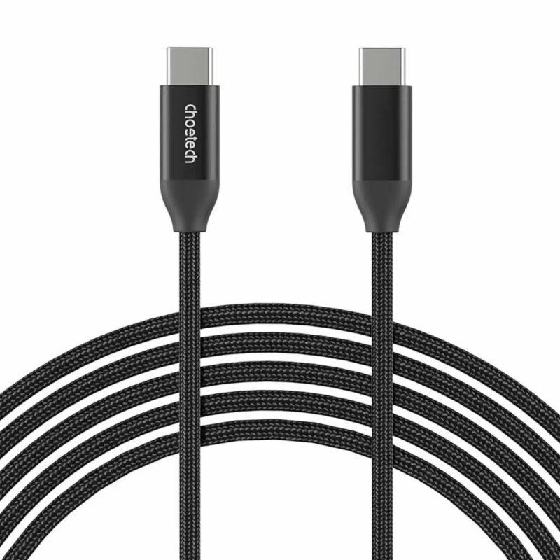 Cablu Usb Type C Usb Type C Pd 240w 5a 1m Negru Textil Choetech Xcc 1035 Bk