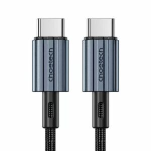 Cablu USB type C - USB type C PD 60W 3A 2m negru textil Choetech XCC-1015-BK