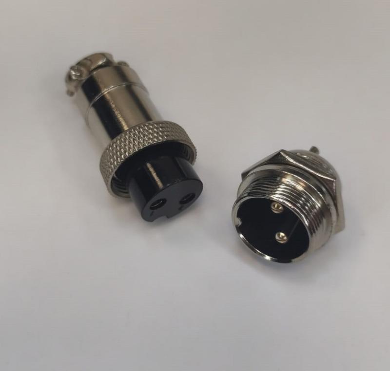 Conector MICROFON MARE 2 Pini set Mama+Tata 2Bbuc 20 mm