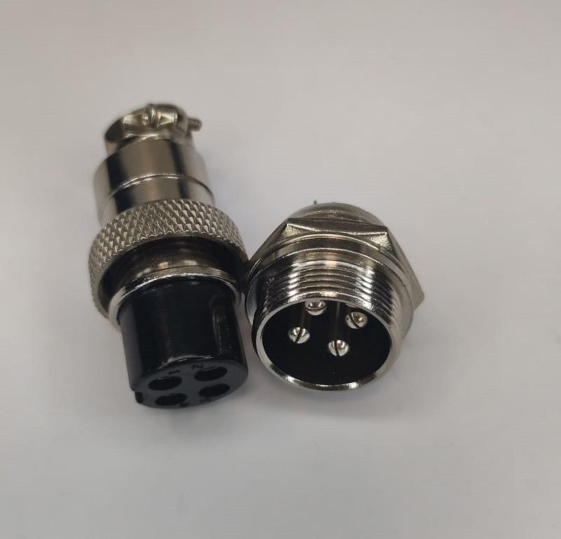 Conector MICROFON MARE 4 Pini set Mama+Tata 2B 20 mm