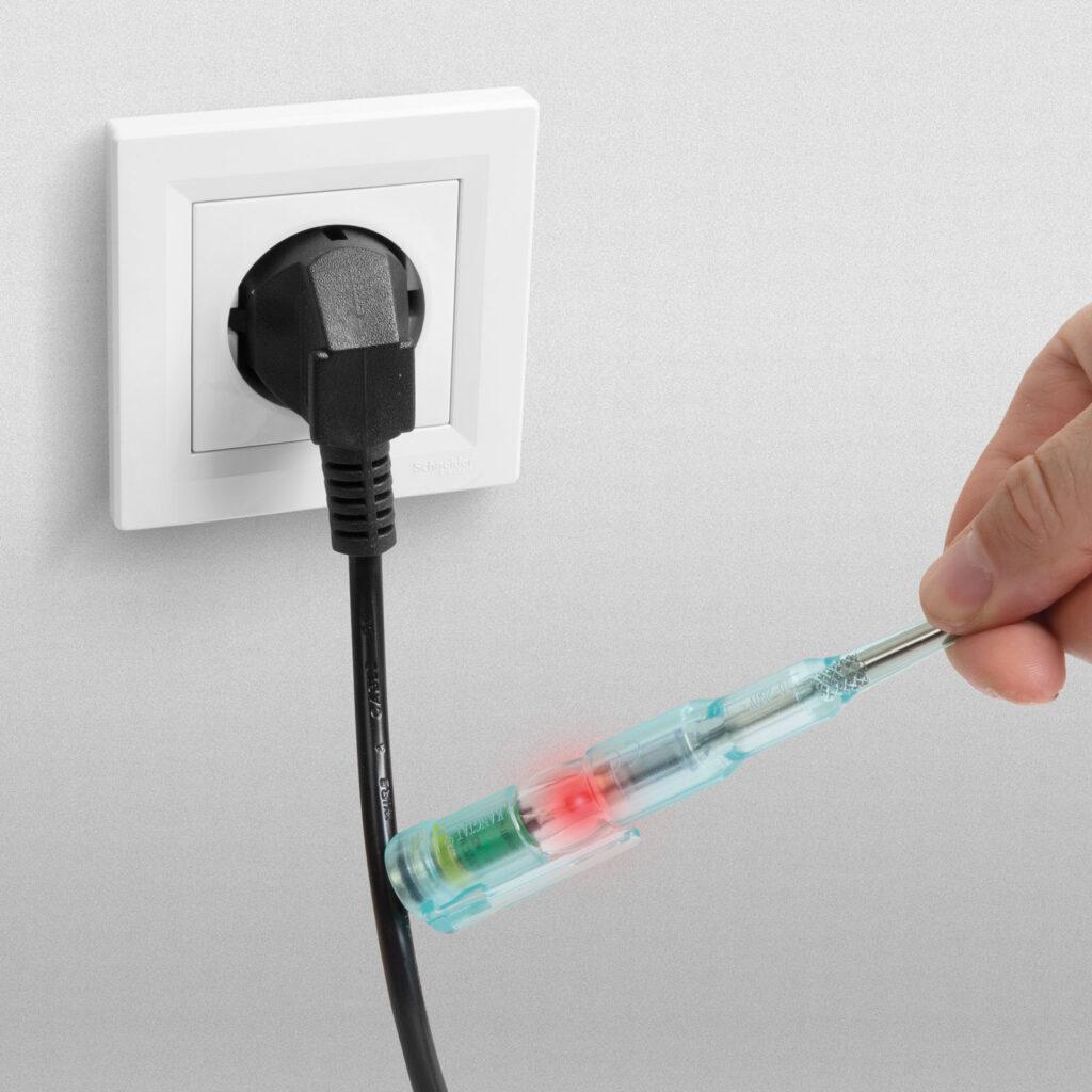 Creion De Faza Cu Functie Fara Contact Cu Led Rosu 70 250vac Alimentat Cu Baterie Maxwell