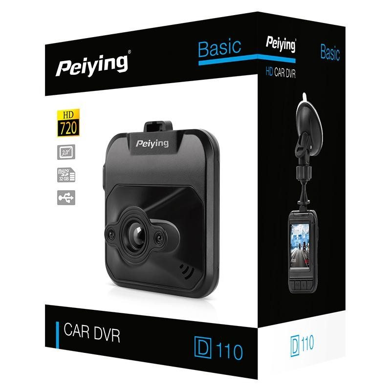 Dvr Auto D110 Hd 3mpx 120 Grade Peiying Basic