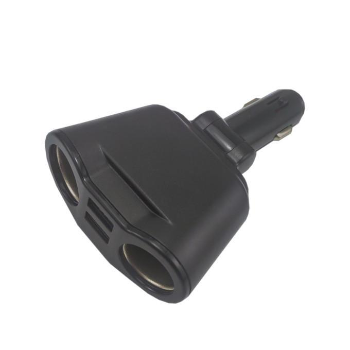 Incarcator Multifunctional 2x Bricheta Auto 12v 24v 65w Voltmetru 2x Usb 31a 15w Carguard Usc003