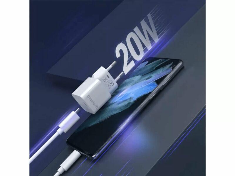 Incarcator Retea Choetech 1x Usb Type C Pd 20w Alb Pd5010 Eu Wh