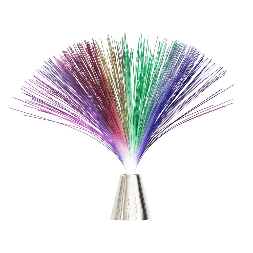 Lampa Led Cu Fibra Optica 3 Led Uri Rosu Albastru Verde Schimbarea Continua A Culorii 3x Aa Home