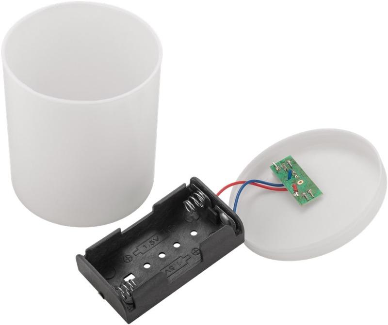 Lumanare Funerara Led Alb Cu Efect Palpaitor Realist Alb Cald 2700k Goobay 64604