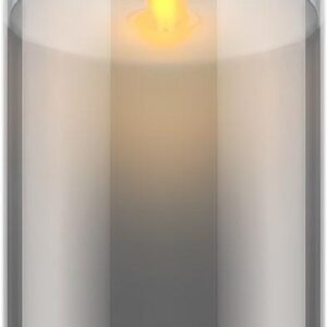 Lumanare LED Real Wax din sticla 7.5x12.5cm Goobay 60371