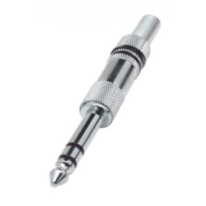 Mufa Jack tata stereo 6.3 mm metal protectie la spargere HOME