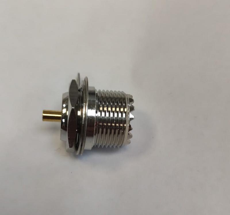 Mufa Uhf Mama Pin Aurit Pe Panou Cu Piulita So 239 Pl 259 Pentru Statii Cb