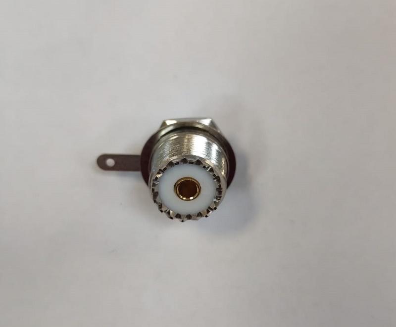 Mufa Uhf Mama Pin Aurit Pe Panou Cu Piulita So 239 Pl 259 Pentru Statii Cb