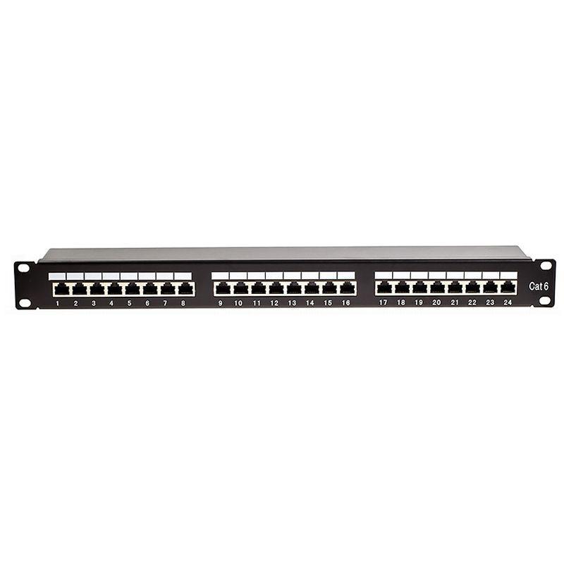 Patch Panel 24 Porturi Rj45 Ftp Cat5e Montabil In Rack 19 1u Sertizare Krone 110 Pbpp33