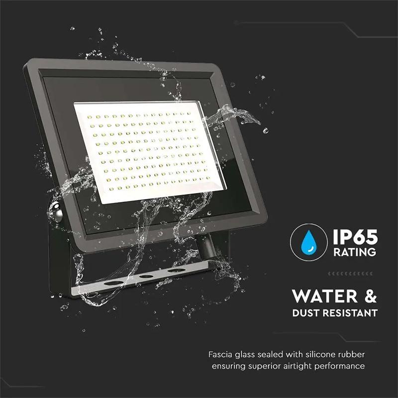 Reflector Led Smd Cip Samsung 100w 8700lm 4000k Ip65 Negru V Tac