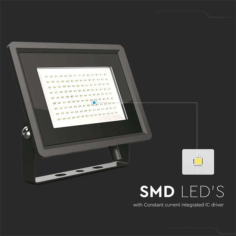 Reflector Led Smd Cip Samsung 100w 8700lm 4000k Ip65 Negru V Tac