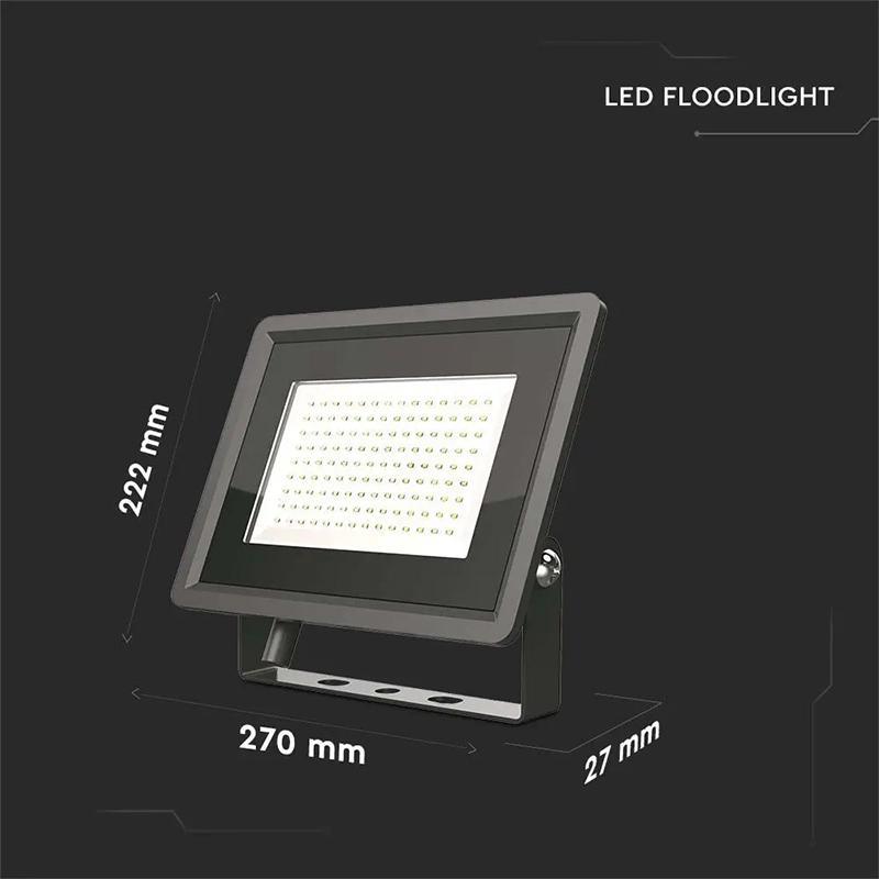 Reflector Led Smd Cip Samsung 100w 8700lm 4000k Ip65 Negru V Tac
